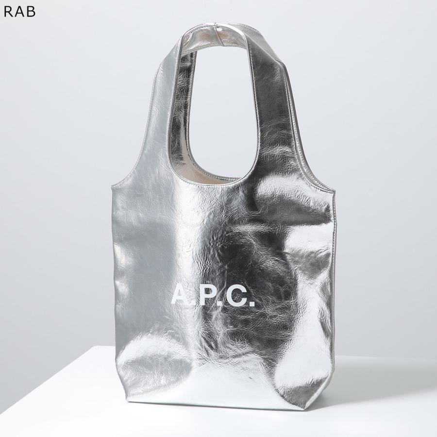 APC A.P.C. アーペーセー トートバッグ tote ninon small PUABZ M61861 レディース ロゴ メタリック 鞄 カラー3色の画像