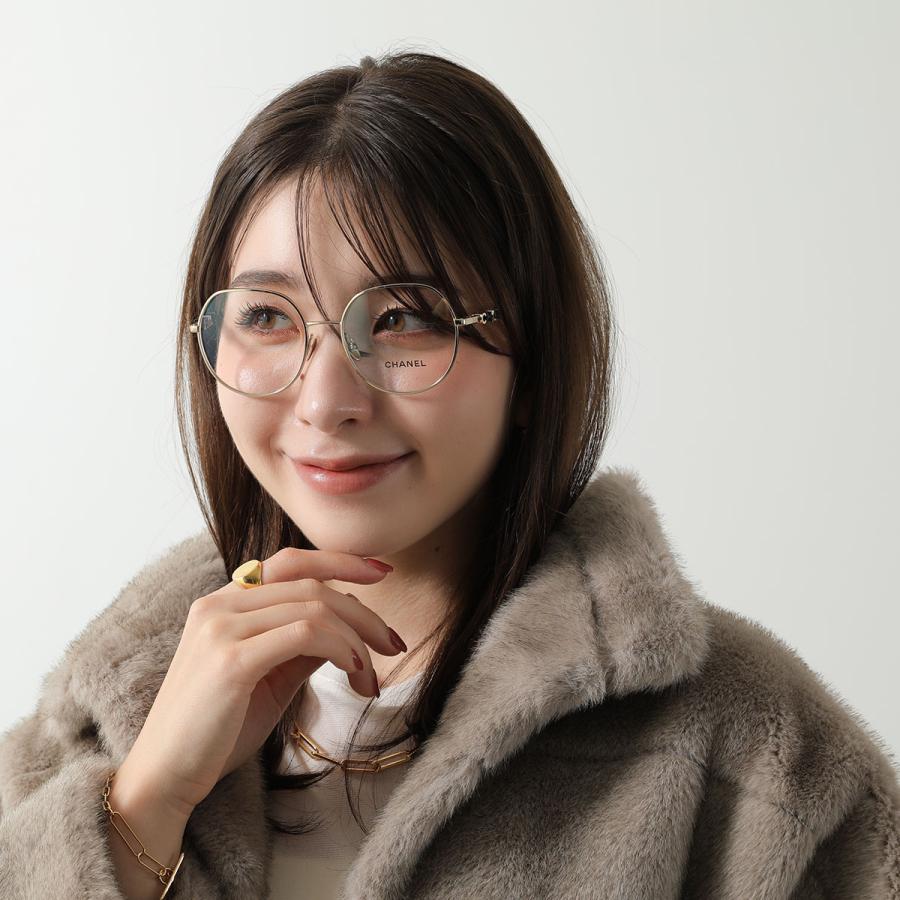 CHANEL シャネル メガネ 2213 レディース ボストン型 メタルフレーム 細フレーム フルリム クリングスタイプ メタルロゴ めがね 眼鏡 ダテ眼鏡 アイウェアの画像