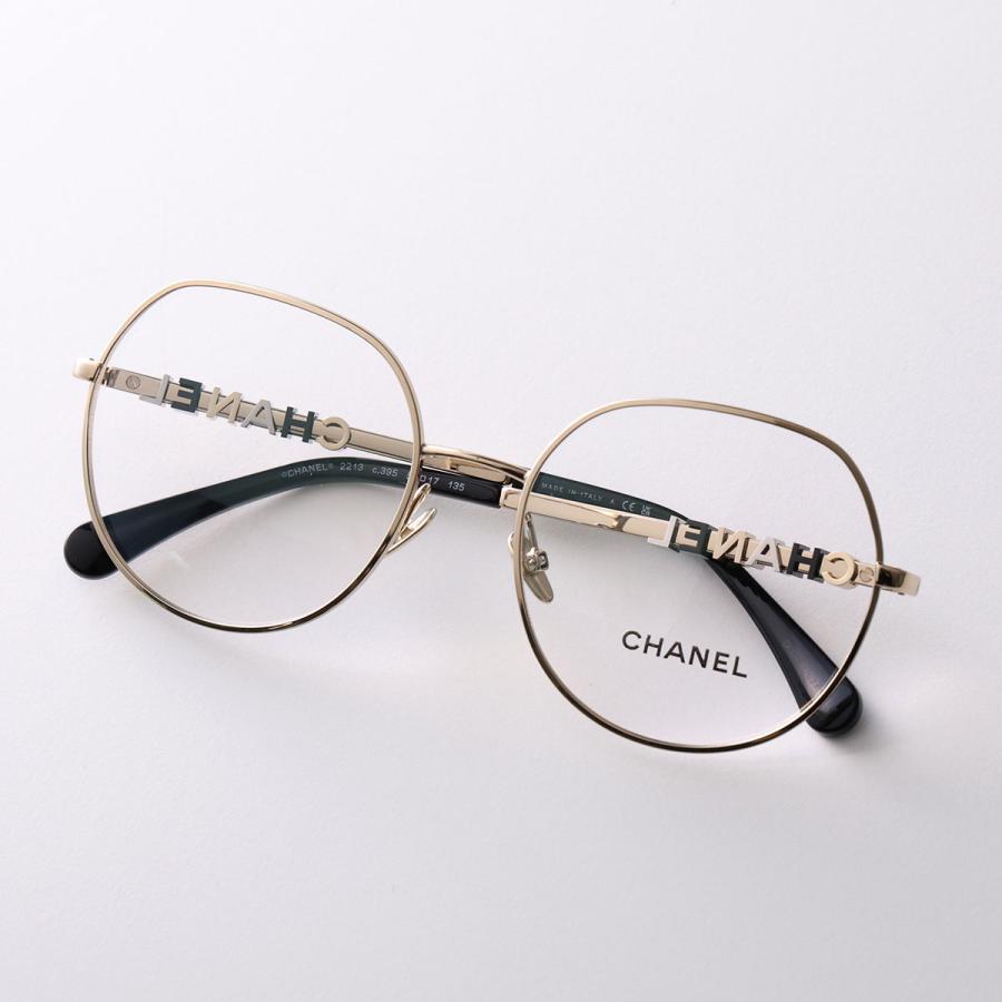 CHANEL シャネル メガネ 2213 レディース ボストン型 メタルフレーム 細フレーム フルリム クリングスタイプ メタルロゴ めがね 眼鏡 ダテ眼鏡 アイウェアの画像