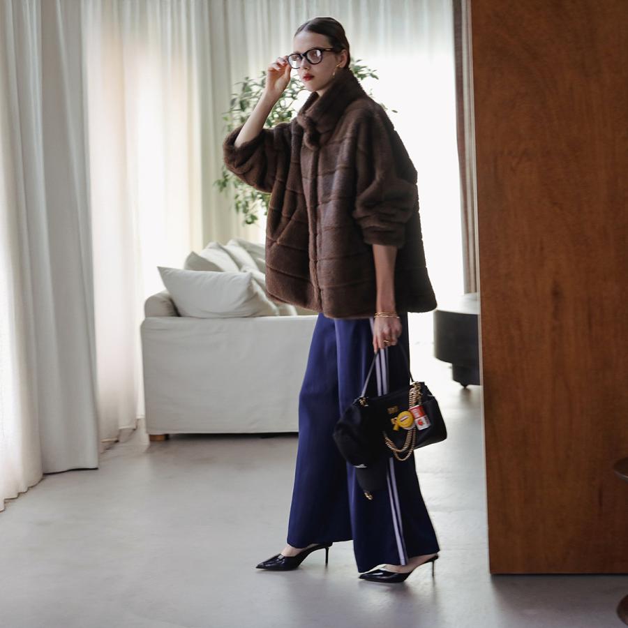 しみたか　　☆フレームワーク☆ エコファーブルゾン Musee別注】QTUME クチューム ファーブルゾン 24559 レディース