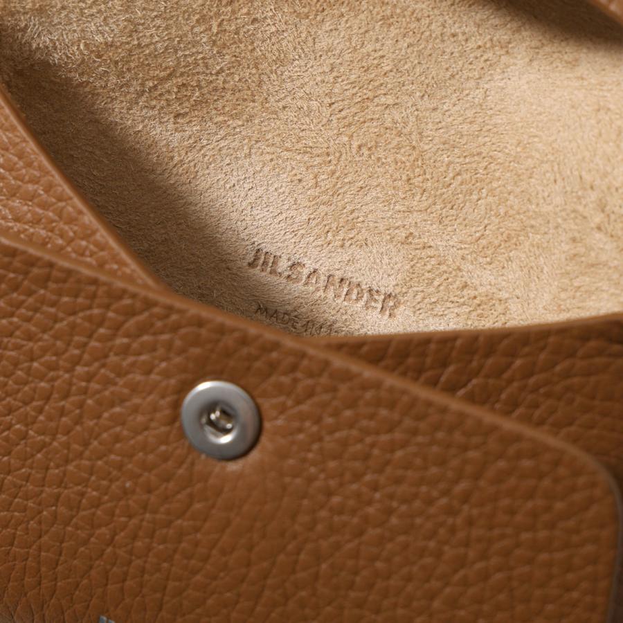 JIL SANDER コインケースブラウン JIL SANDER ジルサンダー コインケース FOLDED COIN PURSE