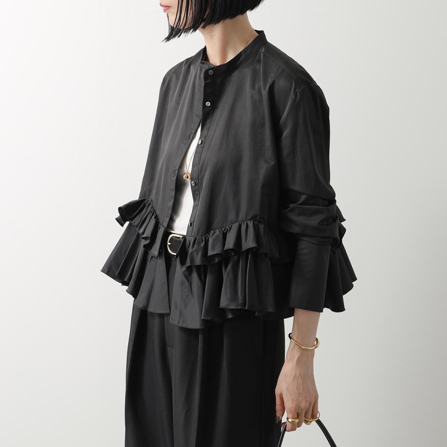 【新品】MARILYN MOON黒ブラウス Marilyn Moon（マリリンムーン） ブラウス spiral raffle blouse 4254