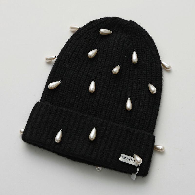 KIMHEKIM キムヘキム ニット帽 PEARL EMBELLISHED BEANIE ZF3HT01