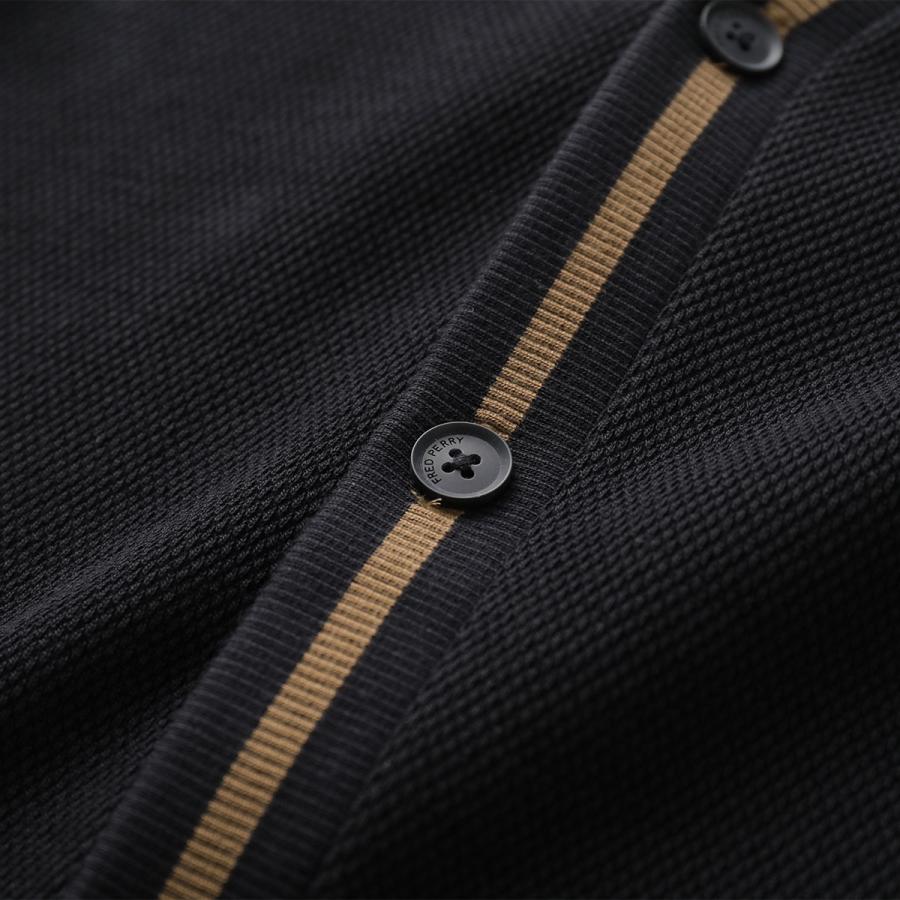 FRED PERRY（フレッドペリー） カーディガン Tipped Pique Texture