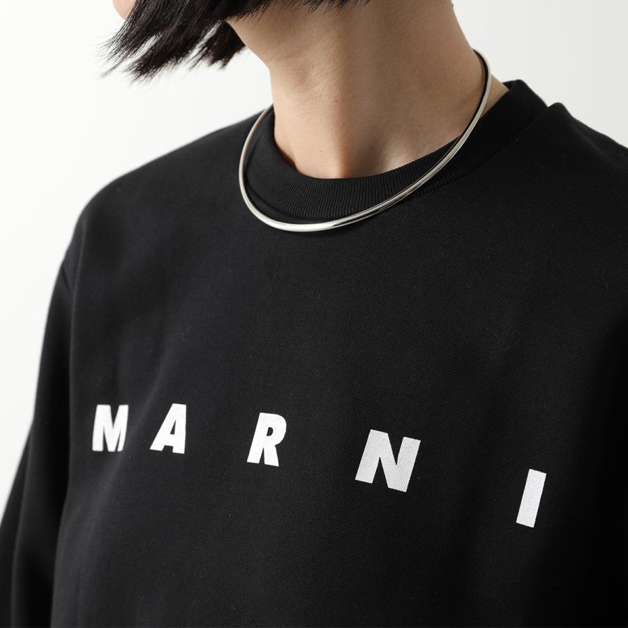 大人もOK! Marni マルニ . ロゴプリント スウェットシャツ ブラック 大人もOK! Marni マルニ ロゴプリント スウェットシャツ ブラック