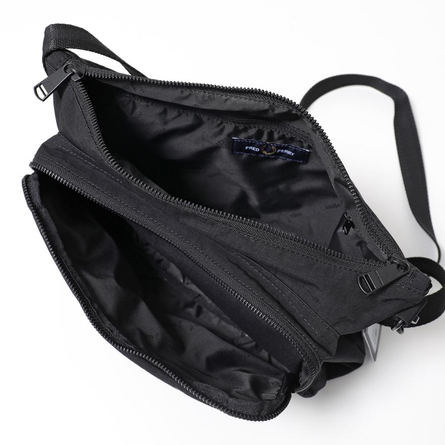 新品　フレッドペリー　ブラック　ゴールド　クロスボディ　ショルダーバッグ　黒 Classic Small Side Bag(1SZ D57：BLACK / ECRU): | FRED PERRY