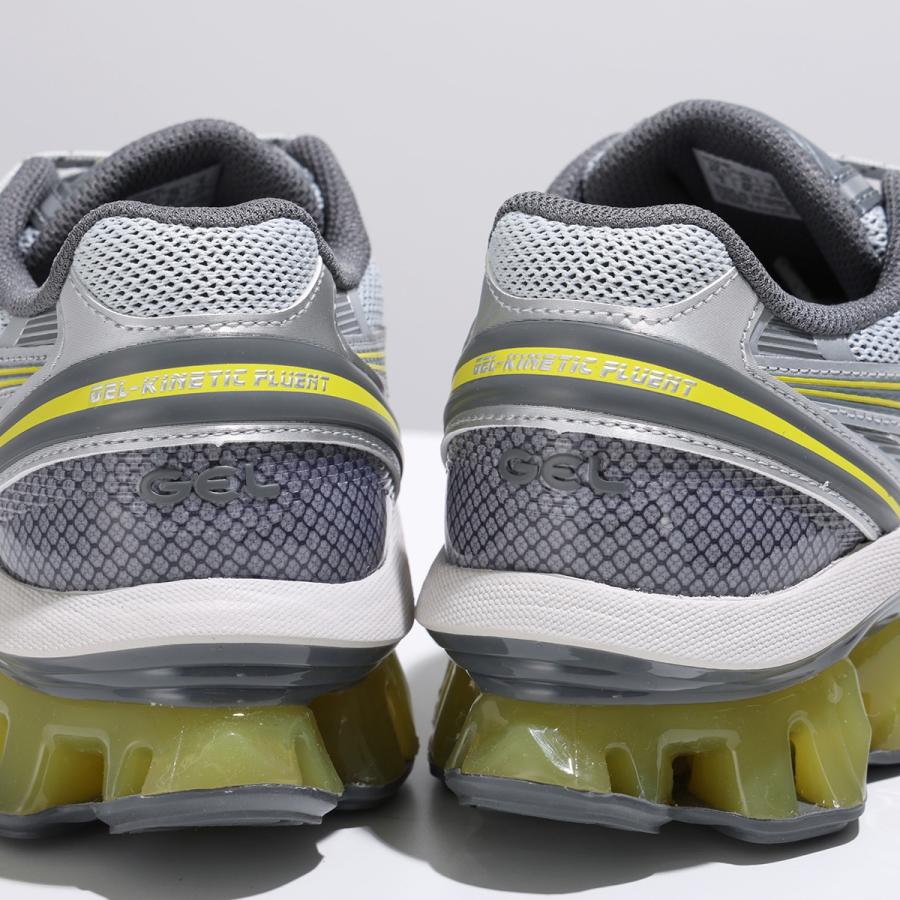 ASICS GEL-KINETIC FLUENT グレー/イエロー ASICS（アシックス） スニーカー GEL-KINETIC FLUENT ゲル