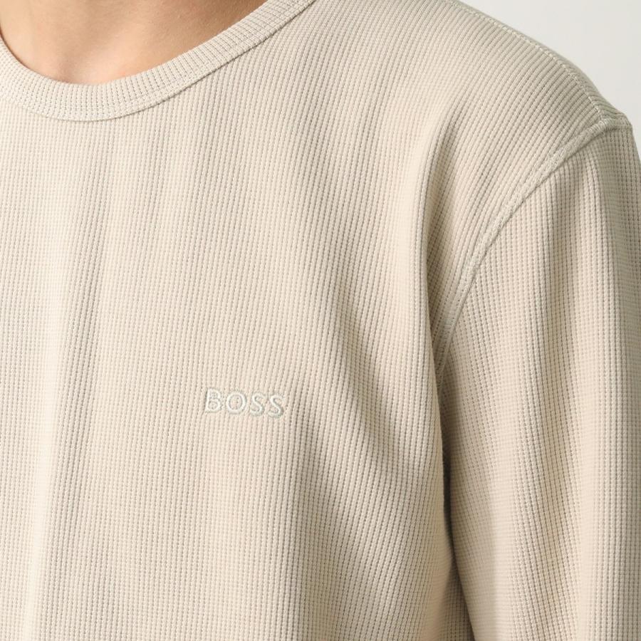 現行　ヒューゴボス　スウェット　ワッフル生地　　ボーダー　オーバーサイズ HUGO BOSS（ヒューゴ・ボス） HUGO BOSS ORANGE オレンジ カットソー