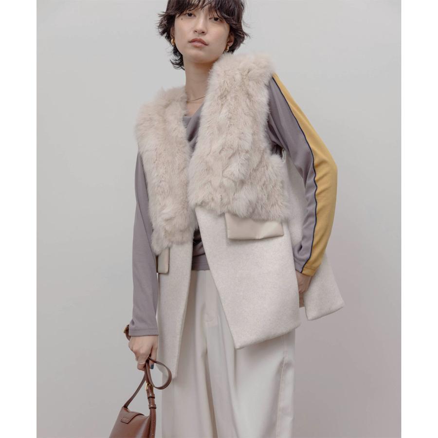 Eimee Law ラビットファーメルトンジレ Eimee Law（エイミーロウ） ファージレ 84294F レディース ラビット