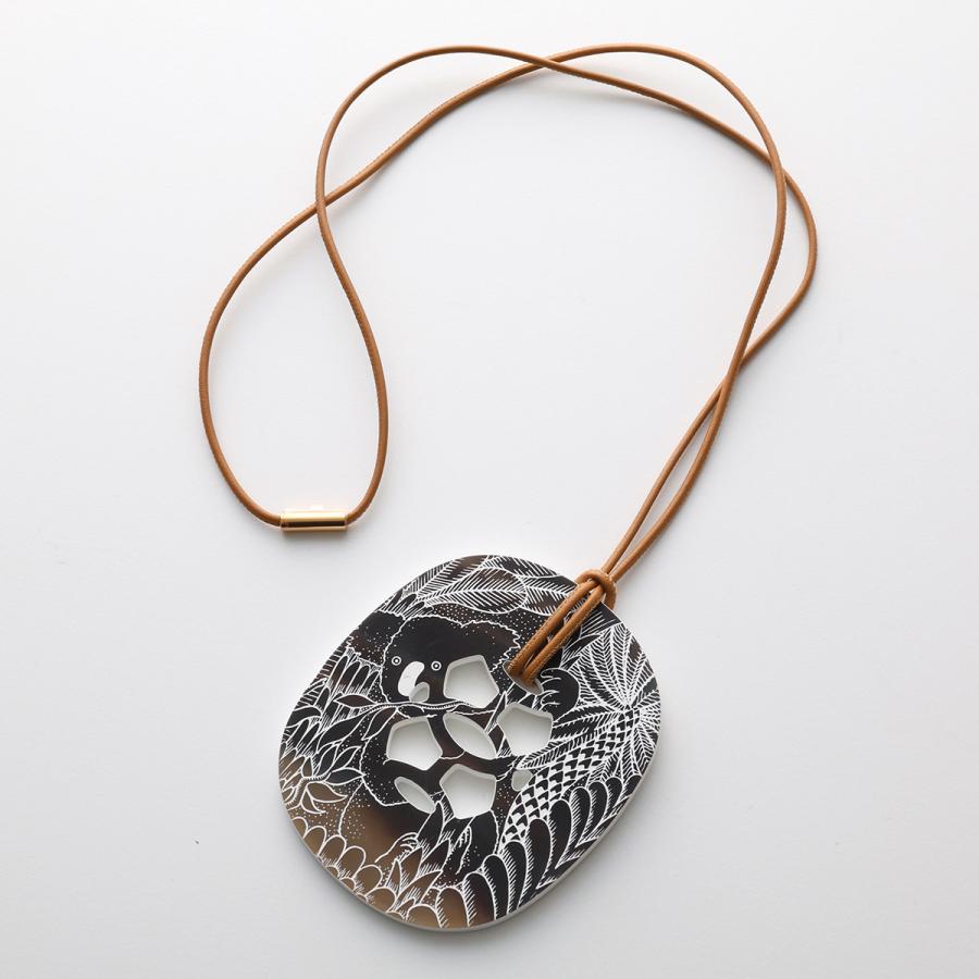 エルメス ネックレス バッファローホーンリフトPM シルバー エルメス ネックレス バッファローホーンリフトPM シルバー HERMES