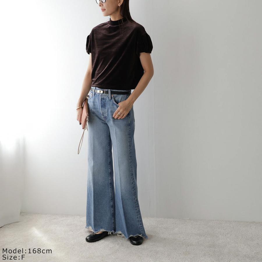 anana（アナナ） カットソー a19-054 レディース 半袖 ベロア