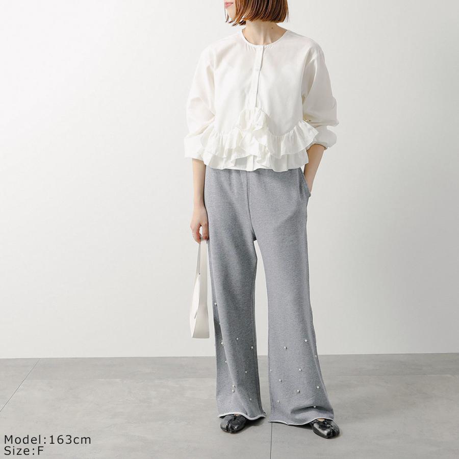 HERENCIA メッシュランダムフリル ブラウス タグ付き HERENCIA（ヘレンチア） ブラウス Ruffle Short Blouse H425302