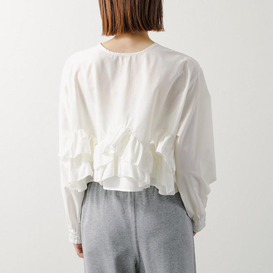 HERENCIA メッシュランダムフリル ブラウス タグ付き HERENCIA（ヘレンチア） ブラウス Ruffle Short Blouse H425302