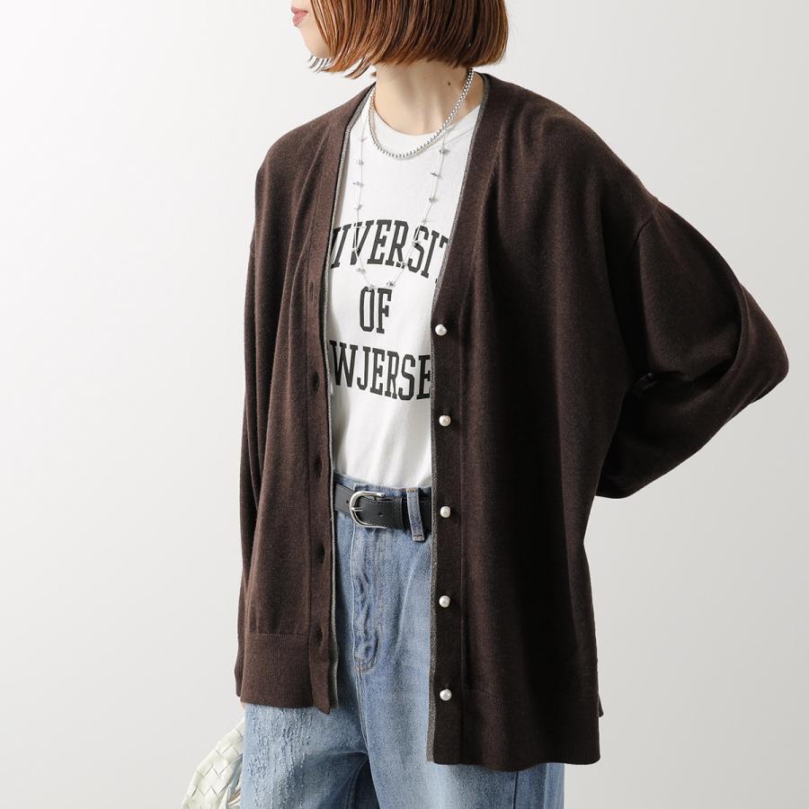 CHIGNON シニヨン カーディガン 9854-078JR レディース Vネック パール