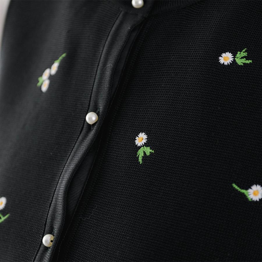 Mewl（ミュール） ベスト M253-95030 レディース ニット フラワー 刺繍