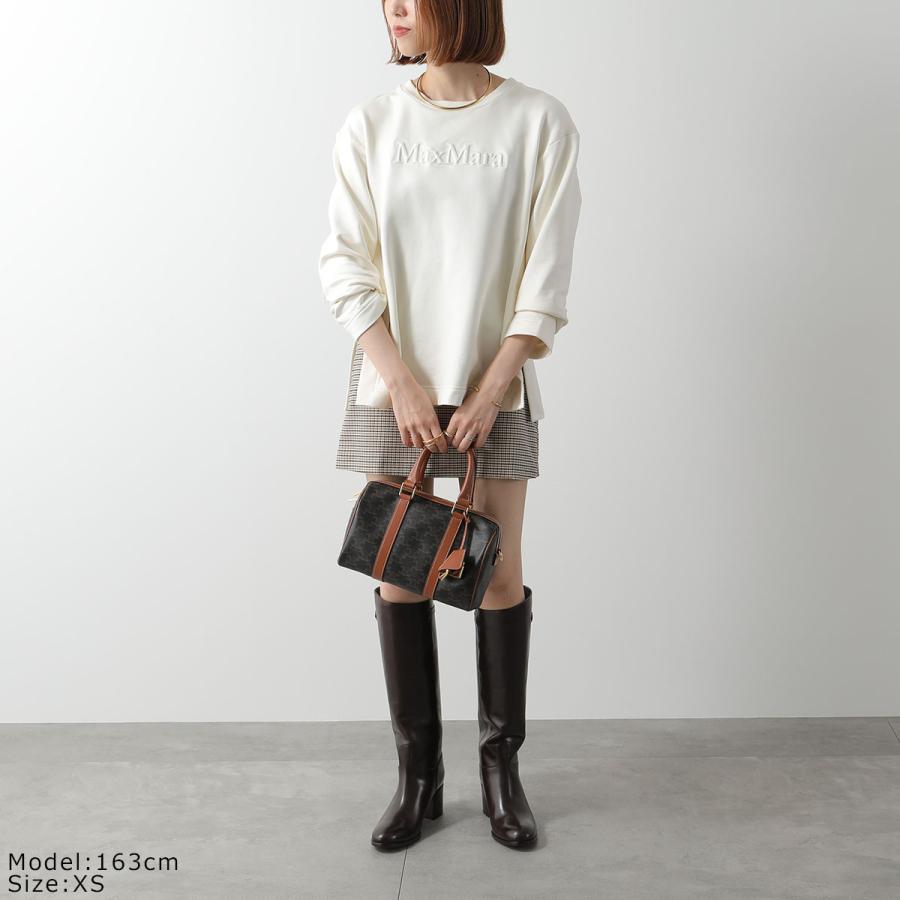 MAX MARA マックスマーラ トレーナー BERMA バーマ レディース シルク コットン スウェットシャツ ロゴ 長袖 裏起毛 クルーネック カラー2色の画像