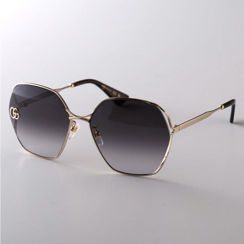 GUCCI（グッチ） サングラス GG0818SA レディース ポリゴン型 メタル