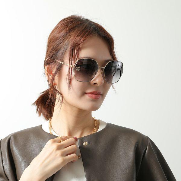 GUCCI（グッチ） サングラス GG0818SA レディース ポリゴン型 メタル