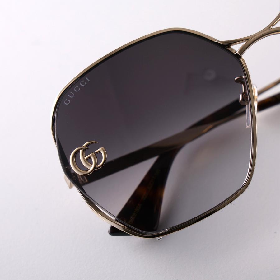 GUCCI（グッチ） サングラス GG0818SA レディース ポリゴン型 メタル