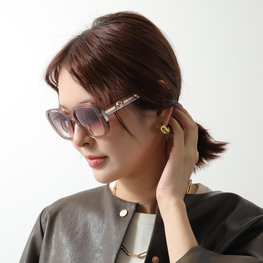 GUCCI（グッチ） サングラス GG1557SK レディース バタフライ型 クリア