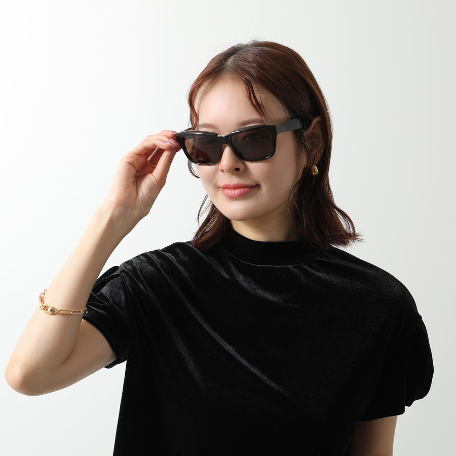 BALENCIAGA バレンシアガ サングラス BB0346S メンズ ウェリントン型 メガネ 眼鏡 ロゴ セルフレーム アイウェア 002/HAVANA-HAVANA-BROWNの画像