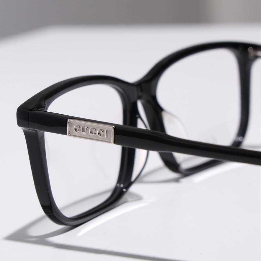 GUCCI（グッチ） メガネ GG1159OA メンズ スクエア型 メタルロゴ セル