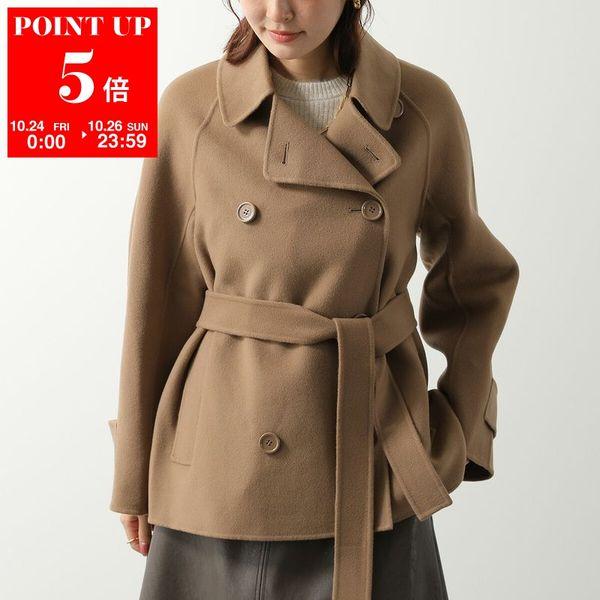 美品★最高級★マックスマーラ★素敵デザイン贅沢エレガントピュアウールコート S MAXMARA MAX MARA エス マックスマーラ ジャケット LOUIS