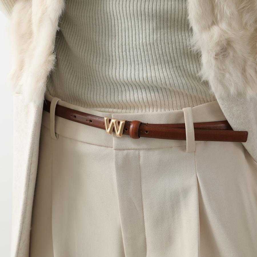 極美品　WEEKEND Maxmara ロゴプリーツステンカラーコート ベルト WEEKEND MAX MARA (ウィークエンド マックスマーラ) ウールアルパカ