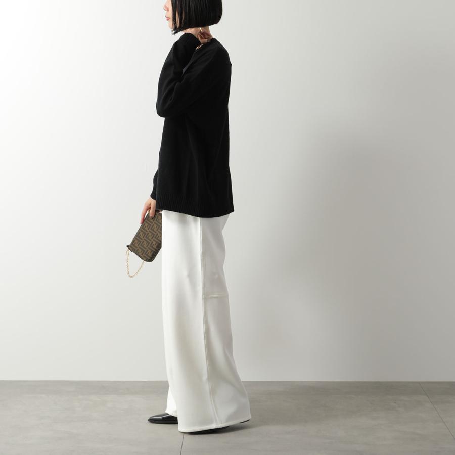 未使用 マックスマーラ Max Mara STUDIO セットアップ カットソー パンツ コットン 長袖 トップス ボトムス S ホワイト S MAXMARA（エスマックスマーラ） エス マックスマーラ ワイドパンツ