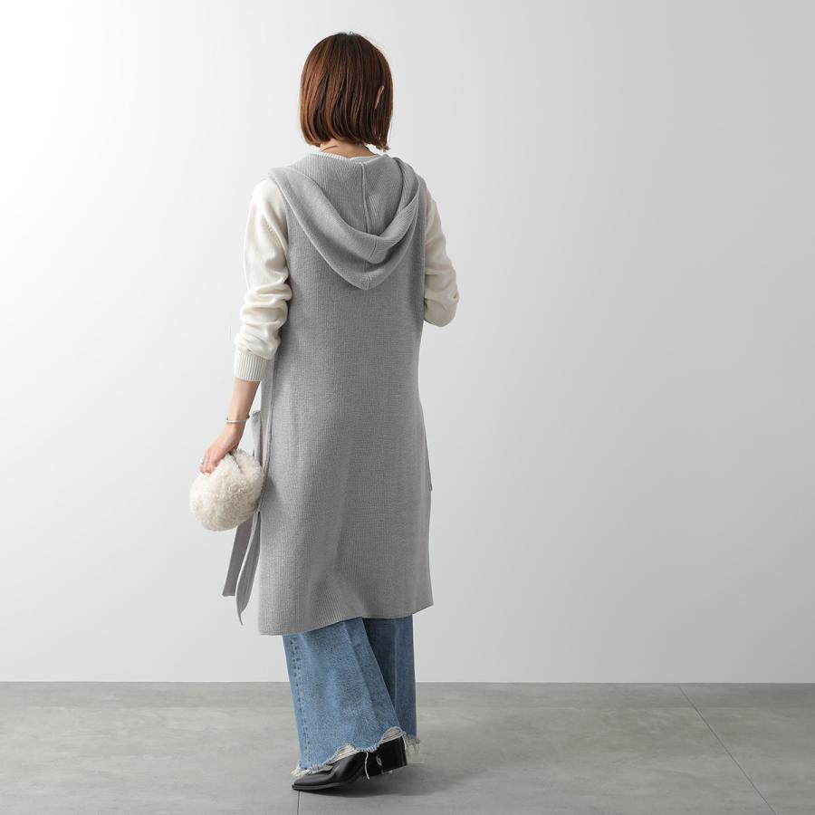 S Max Mara EASY LIVINGフード付 ロングジレ ウエストベルト S Max Mara EASY LIVINGフード付 ロングジレ ウエストベルト Max