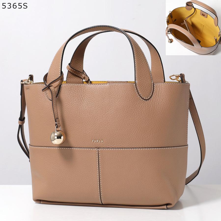 極美品 フルラ プリムローズ 2way ハンドバッグ グレージュ系 FURLA（フルラ） ハンドバッグ PRIMROSE M プリムローズ WB02225