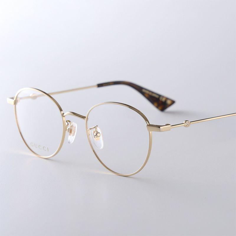 Gucci GGパターン メタルフレーム メガネ GUCCI（グッチ） メガネ GG0607OK メンズ ボストン型 メタルフレーム