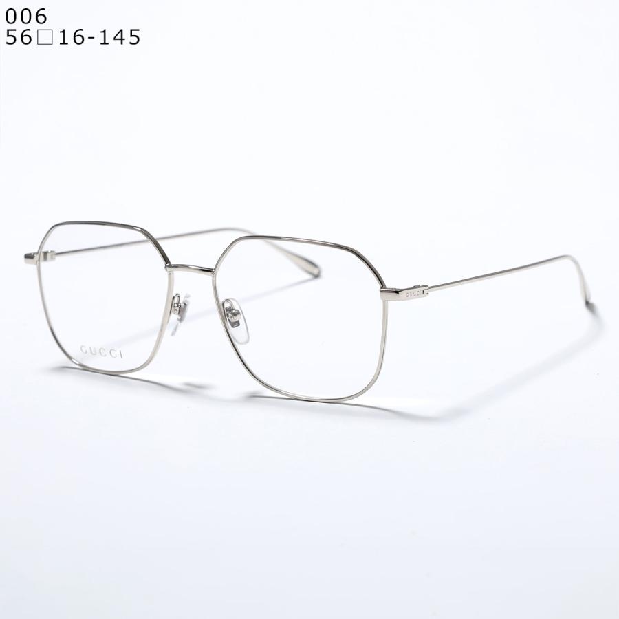 GUCCI（グッチ） メガネ GG1032O メンズ ティアドロップ型 メタル