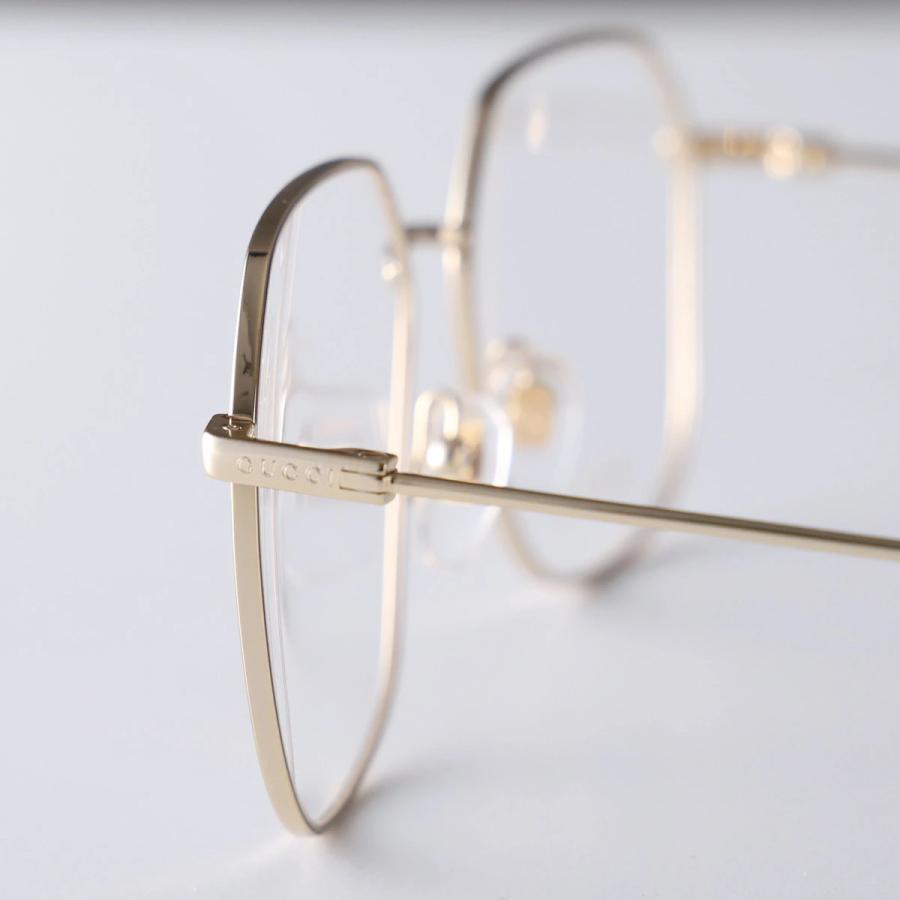 GUCCI（グッチ） メガネ GG1032O メンズ ティアドロップ型 メタル