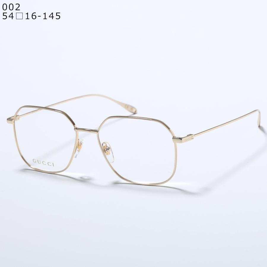 GUCCI（グッチ） メガネ GG1032O メンズ ティアドロップ型 メタル
