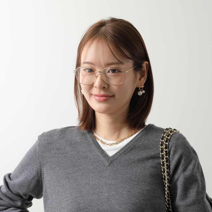 GUCCI（グッチ） メガネ GG1032O レディース ティアドロップ型 メタル