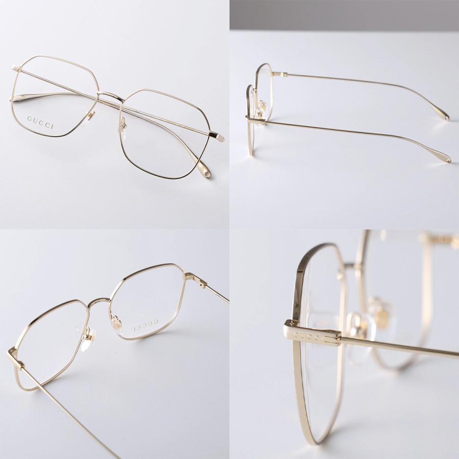 GUCCI メガネ 度あり メタルフレーム GUCCI（グッチ） メガネ GG1032O レディース ティアドロップ型 メタル