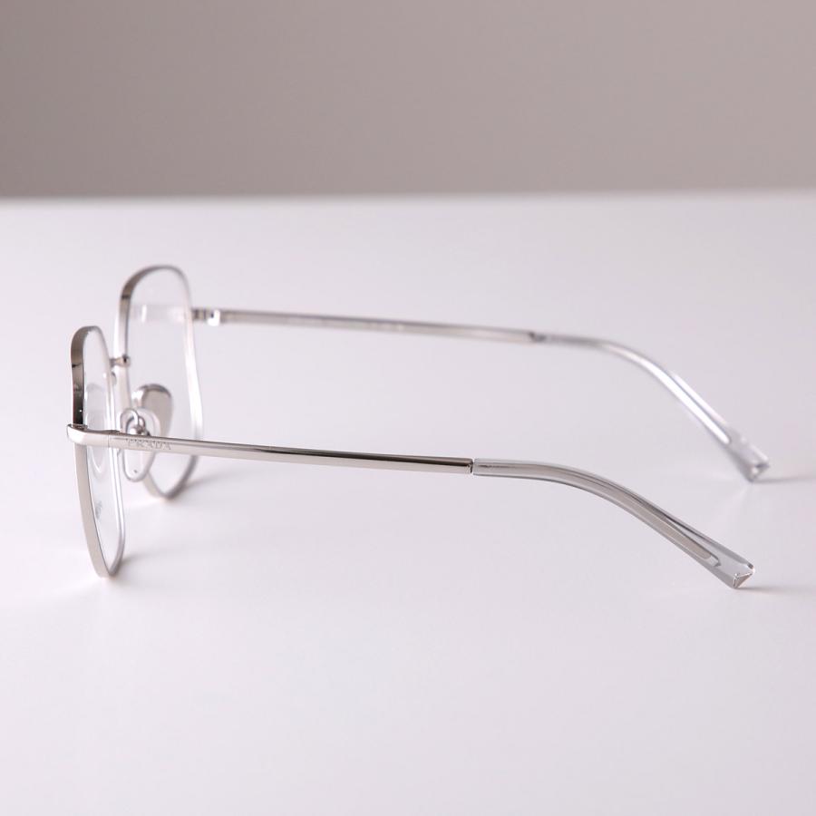 PRADA（プラダ） メガネ VPR A59 メンズ ポリゴン型 メタルフレーム 細