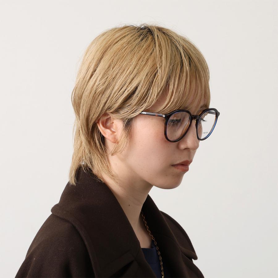 PRADA プラダ メガネ VPR 12Y メンズ ボストン型 セルフレーム