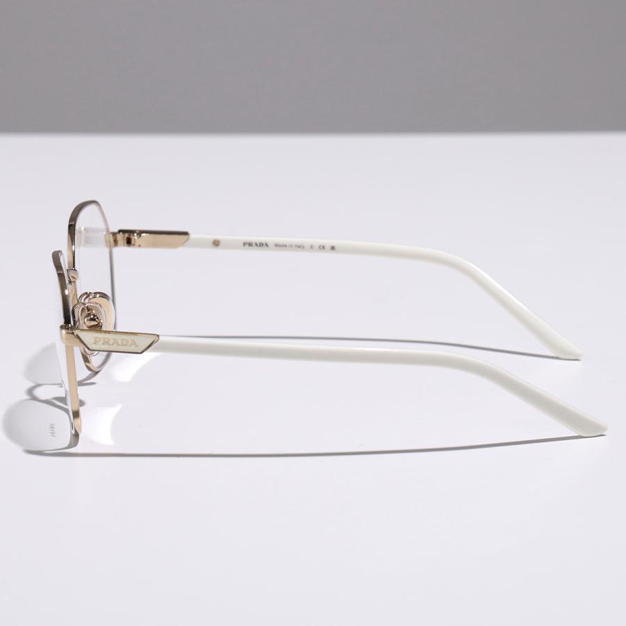 PRADA（プラダ） メガネ VPR 55Y レディース ポリゴン型 メタル