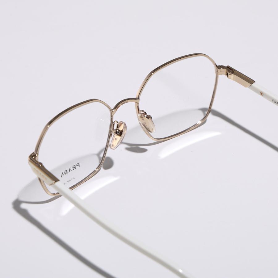 PRADA（プラダ） メガネ VPR 55Y レディース ポリゴン型 メタル