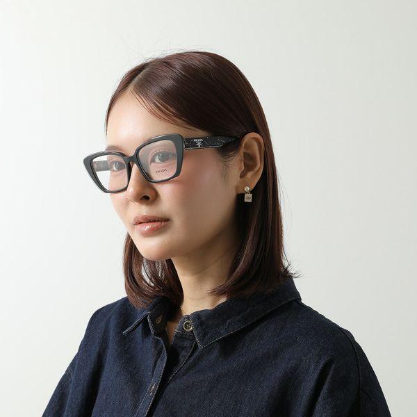 プラダ メガネ VPR 01Y レディース キャットアイ型 フルリム ピンク セルフレーム めがね 眼鏡 伊達メガネ ロゴ アイウェア PRADA PRADA（プラダ） メガネ VPR 01Y レディース キャットアイ型 フルリム