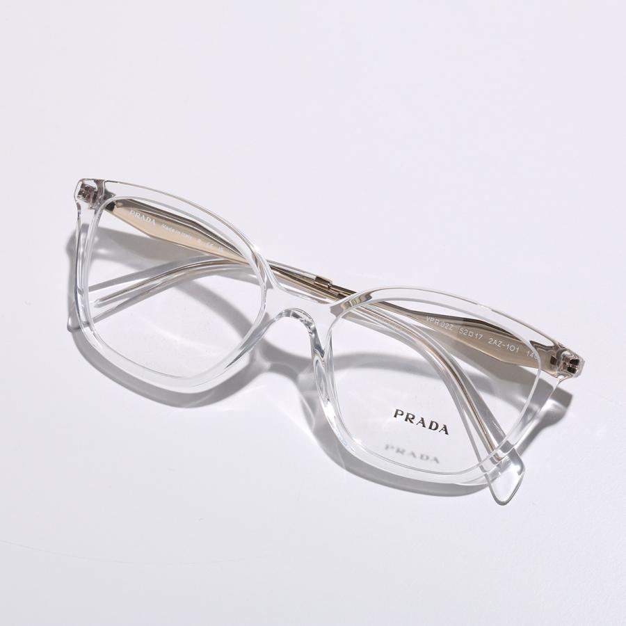 PRADA（プラダ） メガネ VPR 02Z レディース バタフライ型 クリア