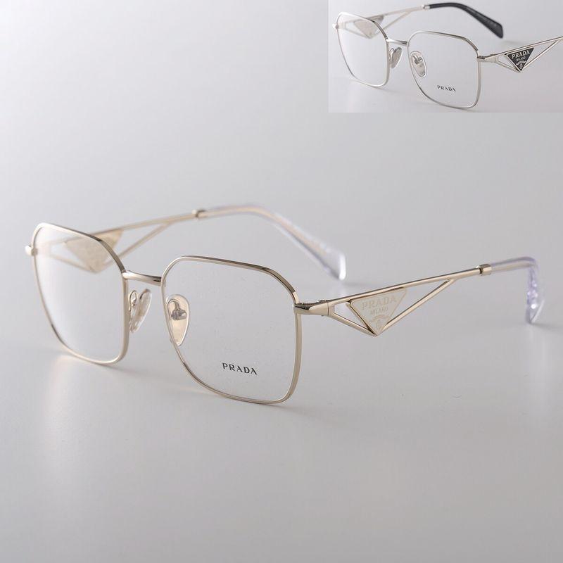 PRADA（プラダ） メガネ VPR A51 レディース ポリゴン型 メタル