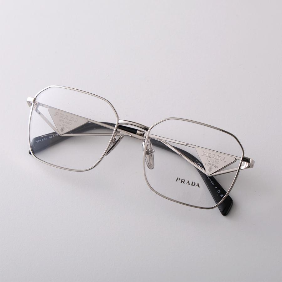 PRADA（プラダ） メガネ VPR A51 レディース ポリゴン型 メタル