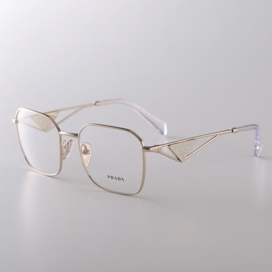 PRADA プラダ メガネ VPR A51 レディース ポリゴン型 メタルフレーム