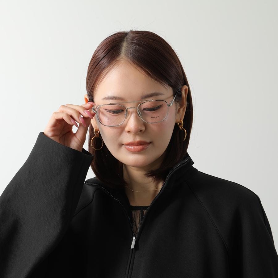 miu miu（ミュウミュウ） メガネ VMU 51W レディース ウェリントン型