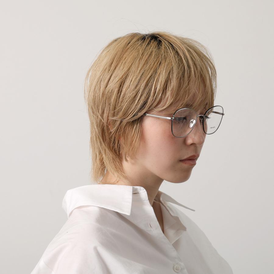 PRADA（プラダ） メガネ VPR 64Y メンズ ウェリントン型 メタル