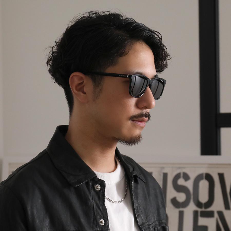 MONTBLANC（モンブラン） サングラス MB0013S メンズ ウェリントン型
