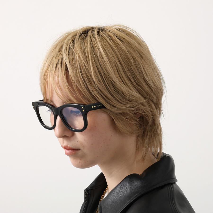GUCCI グッチ テンプルGGロゴ ウェリントン サングラス ブルー GUCCI（グッチ） サングラス GG1086S メンズ レディース ウェリントン